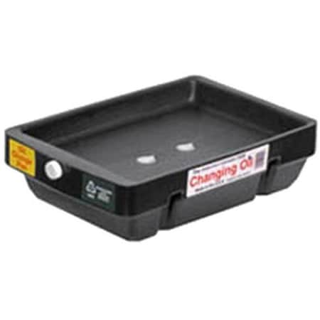 Midwest Can Midwest Can 6601 9 qt. Closed Top Oil Recovery Drain Pan; Black 6601